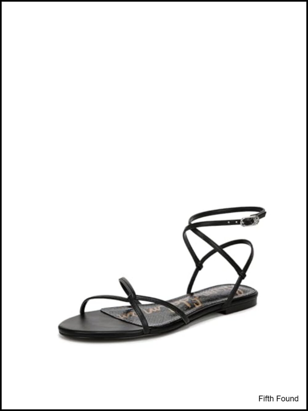 Strappy Flat Sandals with Ankle Strap Buckle